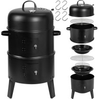 Gril na dřevěné uhlí s udírnou FUMARO