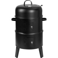 Gril na dřevěné uhlí s udírnou FUMARO