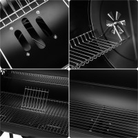 Zahradní gril na dřevěné uhlí BAREL WOOD se 2 rošty