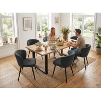 Jídelní křeslo KROSBY - antracitové