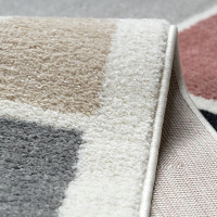 Kusový koberec Fusion 0213 white/dark pink