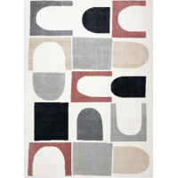 Kusový koberec Fusion 0213 white/dark pink