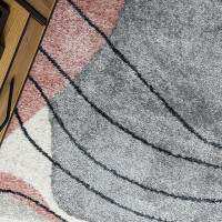 Kusový koberec Fusion 5868 white/dark pink