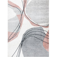 Kusový koberec Fusion 5868 white/dark pink