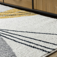 Kusový koberec Fusion 5868 white/yellow