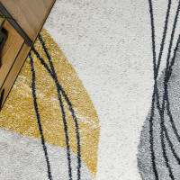 Kusový koberec Fusion 5868 white/yellow