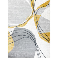 Kusový koberec Fusion 5868 white/yellow