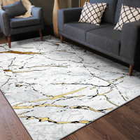 Kusový koberec Allure 1963 white/gold