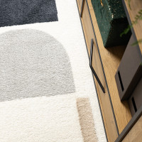 Kusový koberec Fusion 0213 white/yellow