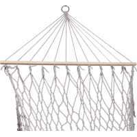 Zahradní houpací síť BOHO se střapci - 200 cm - šedá