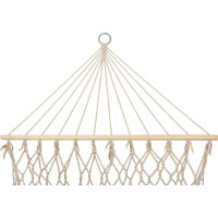 Zahradní houpací síť BOHO se střapci - 200 cm - ecru