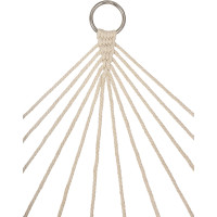 Zahradní houpací síť BOHO se střapci - 200 cm - ecru