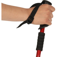 Nordic walking hole skládací 2 kusy - červené