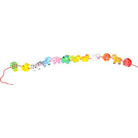 Dřevěné korálky pro navlékání - Zvířátka