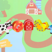 Dřevěné korálky pro navlékání - Zvířátka