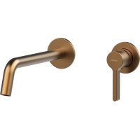 Sapho ICONIC podomítková dvouprvková umyvadlová baterie, měď mat AF008PG