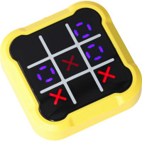 Herní konzole 4v1 Piškvorky - žlutá