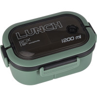 Obědový box s přihrádkami 1200 ml - zelený
