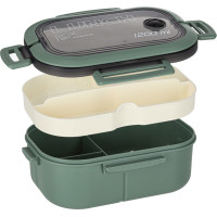 Obědový box s přihrádkami 1200 ml - zelený