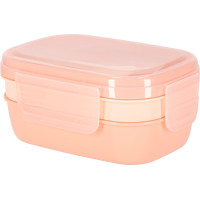 Svačinový box s přihrádkami 1900 ml - oranžový