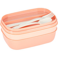 Svačinový box s přihrádkami 1900 ml - oranžový