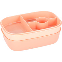 Svačinový box s přihrádkami 1900 ml - oranžový