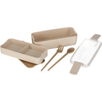 Svačinový box s přihrádkami 750 ml - béžový