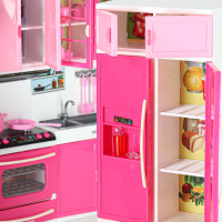 Nábytek pro panenky s osvětlením a zvuky - Kuchyňka