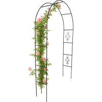 Zahradní kovová pergola oblouk 240 cm - zelená