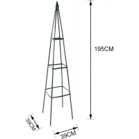 Zahradní kovová pergola LUARO 195 cm - pyramida