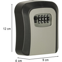 Nástěnná skříňka na klíče s kódem