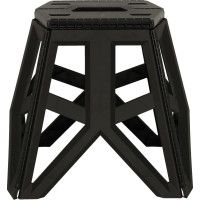 Skládací turistická stolička 39,5 cm - černá