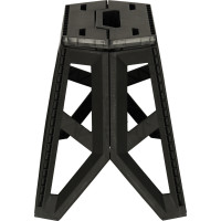 Skládací turistická stolička 39,5 cm - černá