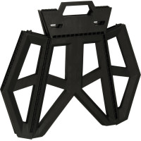 Skládací turistická stolička 39,5 cm - černá