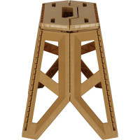 Skládací turistická stolička 39,5 cm - béžová