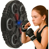 Boxerský nástěnný trenažér KX3009 s Bluetooth, LED a USB + rukavice