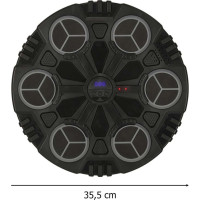 Boxerský nástěnný trenažér KX3009 s Bluetooth, LED a USB + rukavice