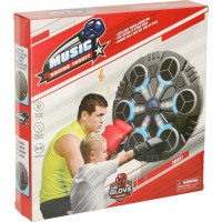 Boxerský nástěnný trenažér KX3009 s Bluetooth, LED a USB + rukavice