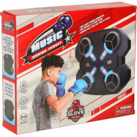 Boxerský nástěnný trenažér KX3008 s Bluetooth, LED a USB + rukavice