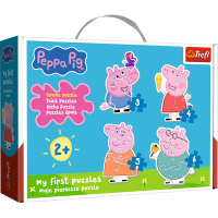 TREFL Baby puzzle Prasátko Peppa 4v1 (3,4,5,6 dílků)