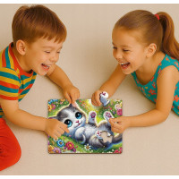 WOODEN CITY Dřevěné puzzle Roztomilé koťátko 40 dílků