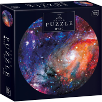 INTERDRUK Kulaté puzzle Galaxy: Vesmír 500 dílků