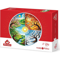 ART PUZZLE Kulaté puzzle Kolo čtyř ročních období 570 dílků