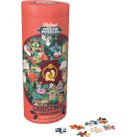 RIDLEY'S GAMES Kulaté puzzle Odpočítávání do Vánoc 1000 dílků