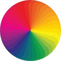 ART PUZZLE Kulaté puzzle Paleta barev 570 dílků