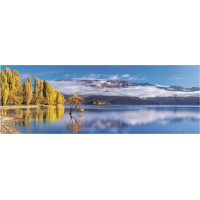 CLEMENTONI Panoramatické puzzle Zlaté odrazy jezera Wanaka 1000 dílků