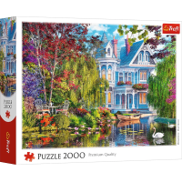 TREFL Puzzle Dům u jezera 2000 dílků