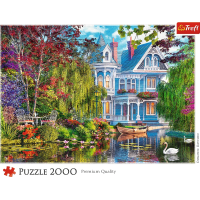 TREFL Puzzle Dům u jezera 2000 dílků