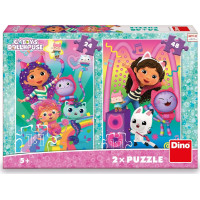 DINO Puzzle Gábinin kouzelný domek: Disco párty 24+48 dílků
