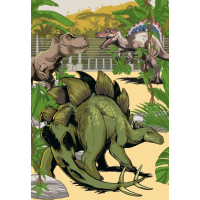 DINO Puzzle Jurský svět 24+48 dílků